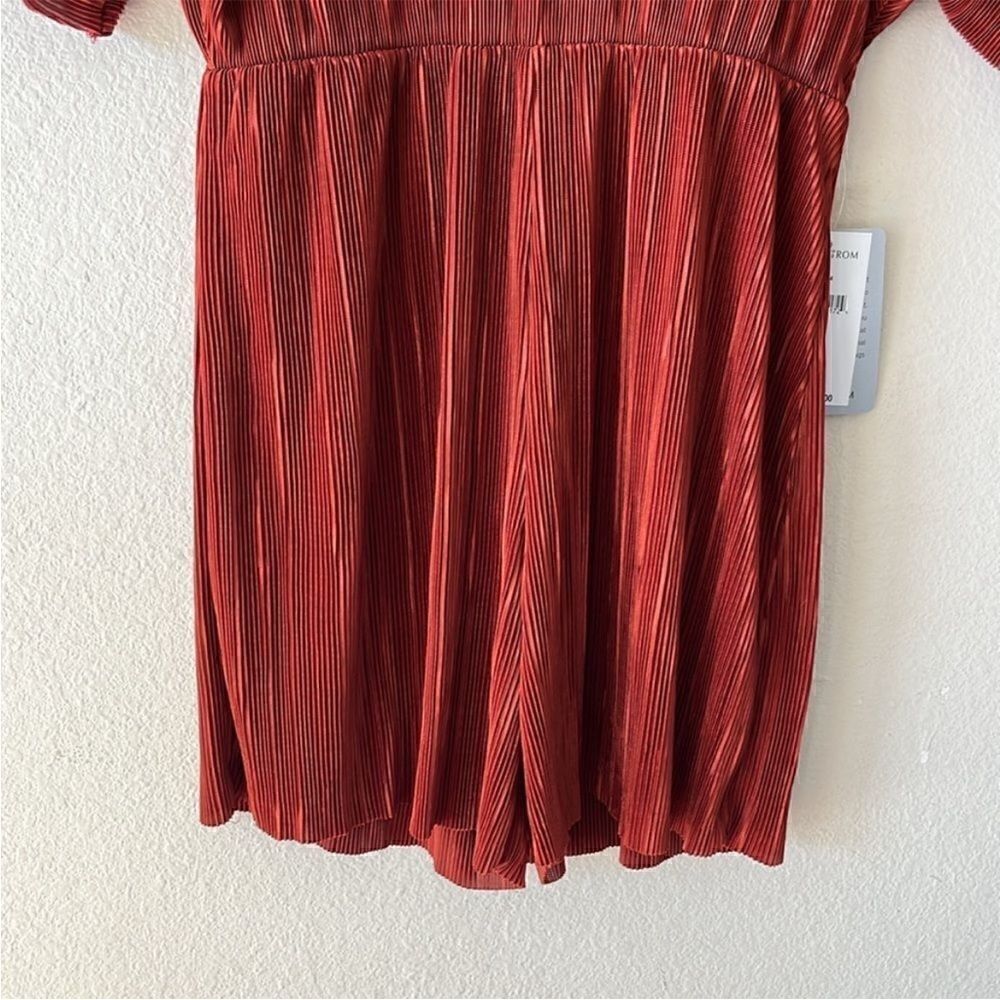 ASOS Miss Guided Rust Pleated Romper - Picture 4 of 12